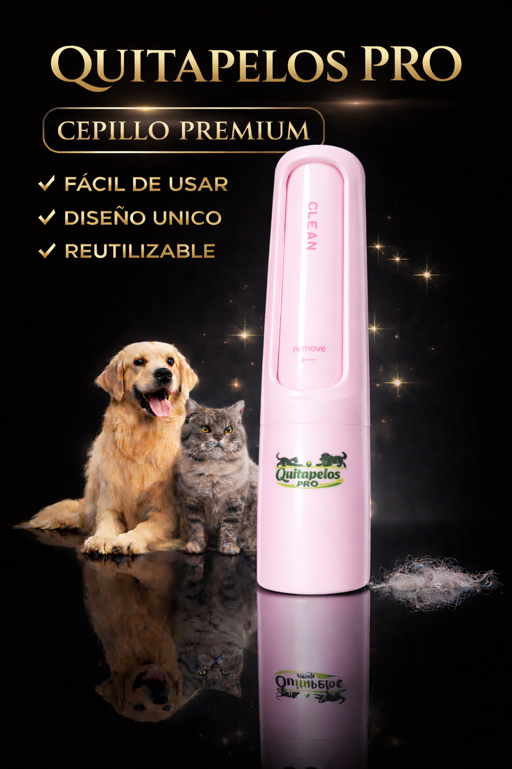 Quitapelos Pro™ | Cepillo Premium Eliminador de Pelo para Mascotas